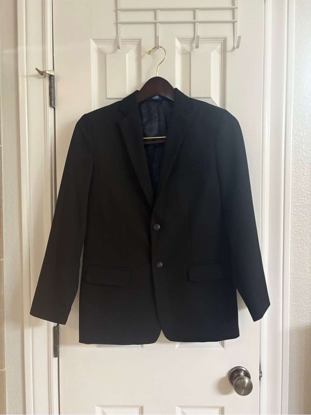 Izod Boys' Black Two-Button Blazer Jacket